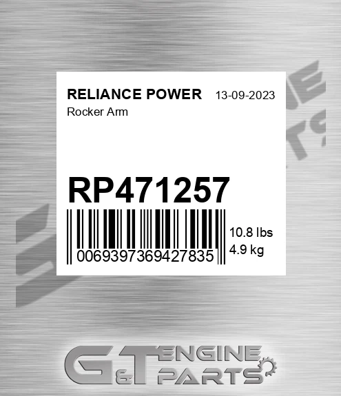 RP471257 Rocker Arm for RELIANCE POWER