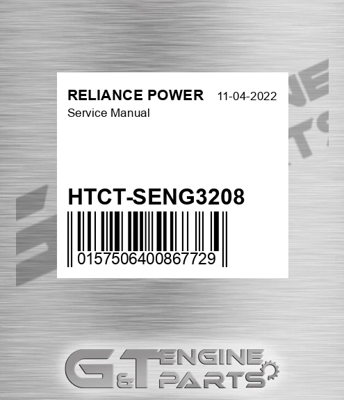 HTCT-SENG3208 Service Manual for RELIANCE POWER
