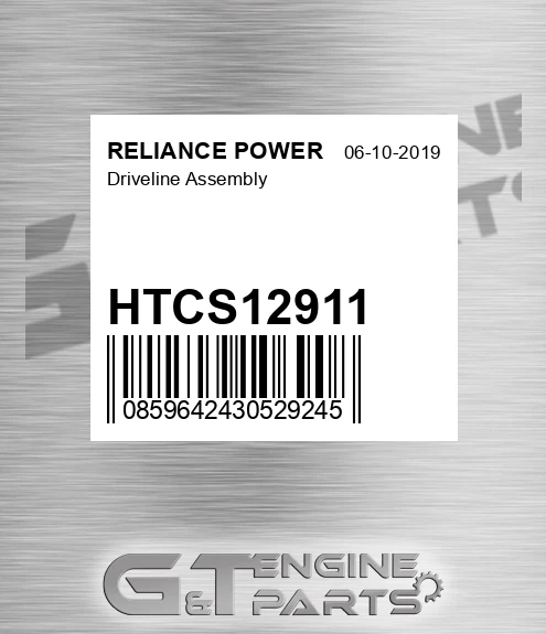 HTCS12911 Driveline Assembly