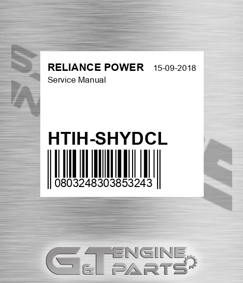 HTIH-SHYDCL Service Manual for RELIANCE POWER