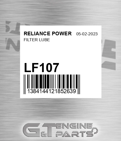 LF107 Filter Lube