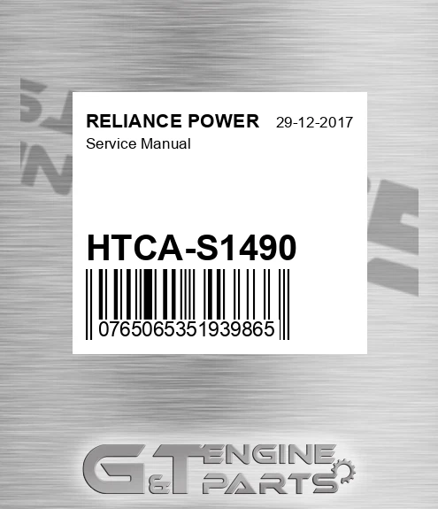 HTCA-S1490 Service Manual for RELIANCE POWER