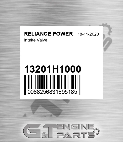 13201H1000 Intake Valve
