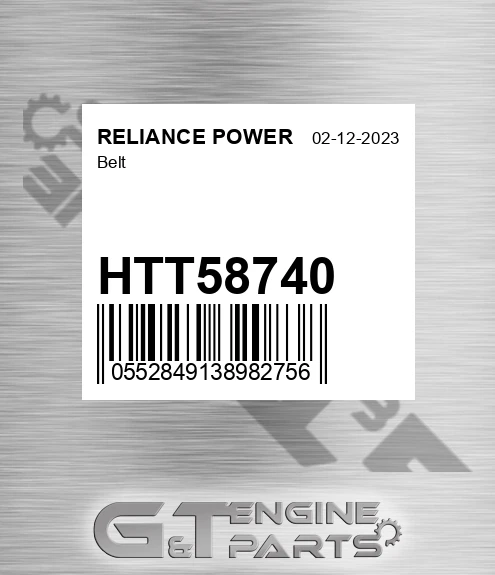 HTT58740 RELIANCE POWER Belt