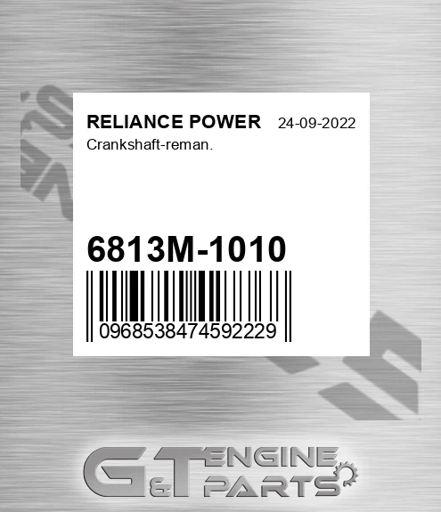 6813M-1010 Crankshaft-reman.