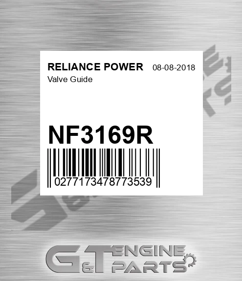 NF3169R Valve Guide for RELIANCE POWER