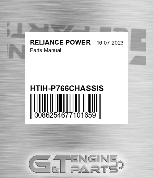 HTIH-P766CHASSIS Parts Manual for RELIANCE POWER