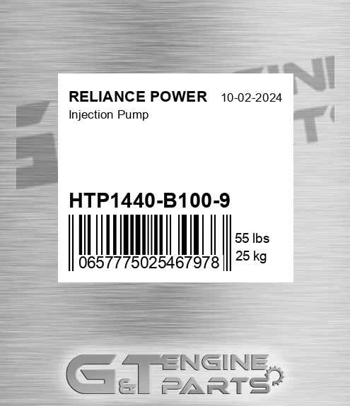 HTP1440-B100-9 Injection Pump for RELIANCE POWER