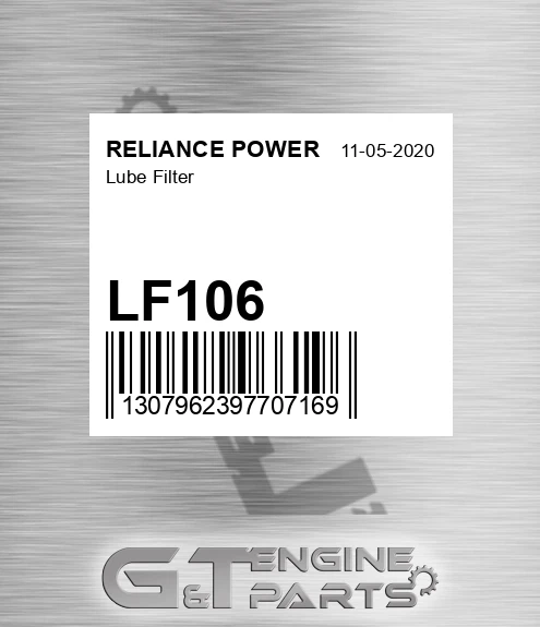 LF106 Lube Filter