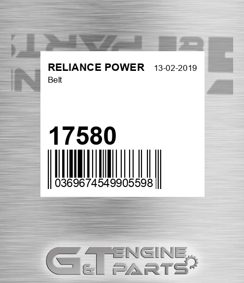 17580 RELIANCE POWER Belt