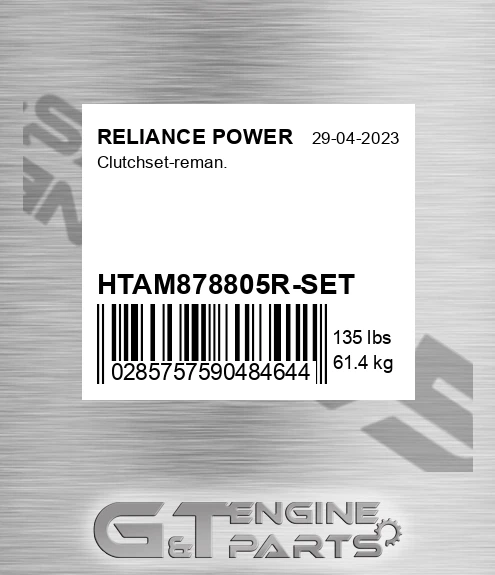 HTAM878805R-SET Clutchset-reman.
