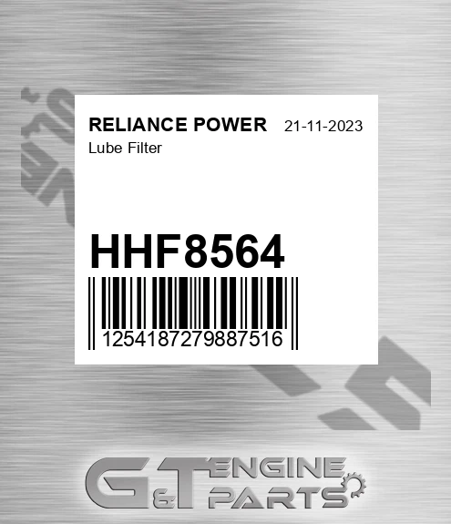 HHF8564 Lube Filter