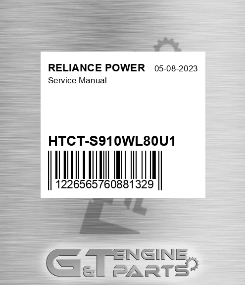 HTCT-S910WL80U1 Service Manual for RELIANCE POWER