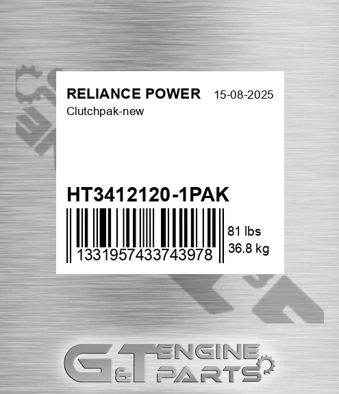 HT3412120-1PAK Clutchpak-new