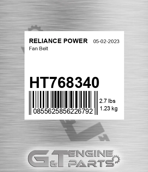 HT768340 Fan Belt for RELIANCE POWER