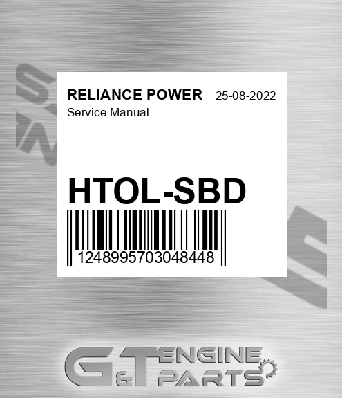 HTOL-SBD Service Manual for RELIANCE POWER
