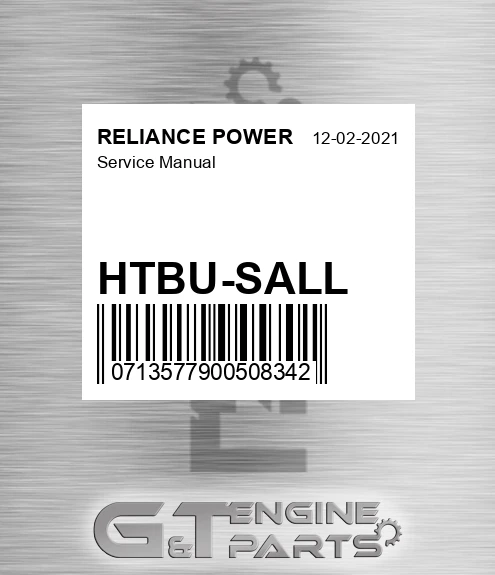 HTBU-SALL Service Manual for RELIANCE POWER