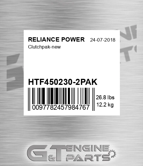 HTF450230-2PAK Clutchpak-new