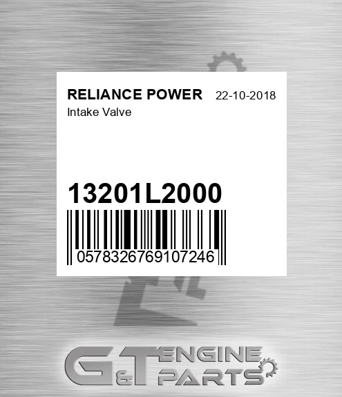13201L2000 Intake Valve