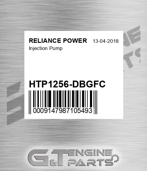 HTP1256-DBGFC Injection Pump for RELIANCE POWER