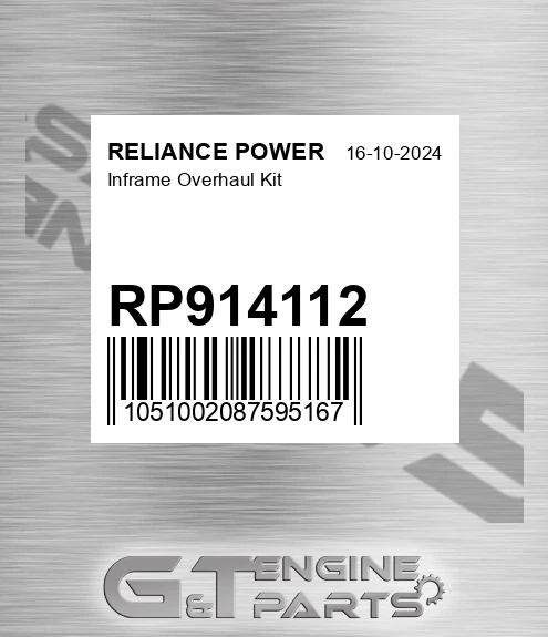 RP914112 Inframe Overhaul Kit