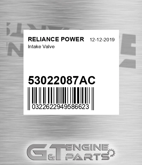 53022087AC Intake Valve