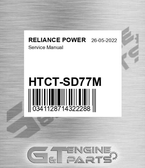 HTCT-SD77M Service Manual for RELIANCE POWER
