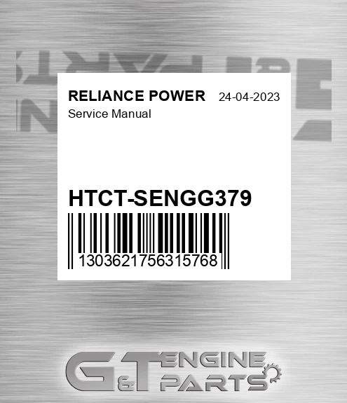 HTCT-SENGG379 Service Manual for RELIANCE POWER