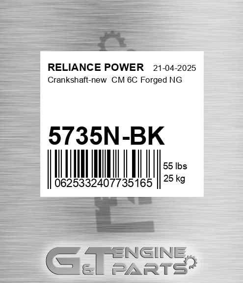 5735N-BK Crankshaft-new Cm 6c Forged Ng