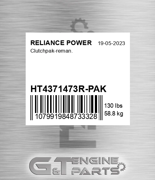 HT4371473R-PAK Clutchpak-reman.