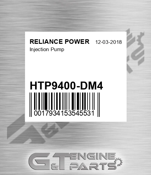 HTP9400-DM4 Injection Pump for RELIANCE POWER