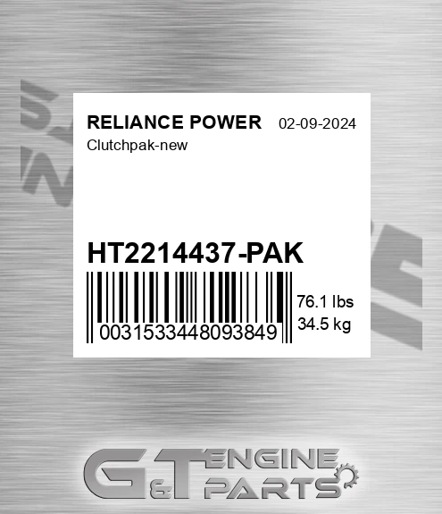 HT2214437-PAK Clutchpak-new
