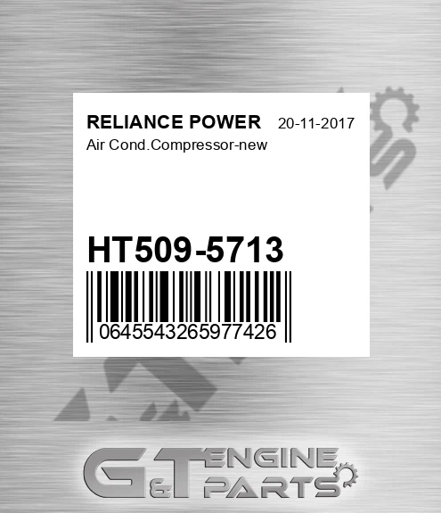 HT509-5713 Air Cond.compressor-new for RELIANCE POWER