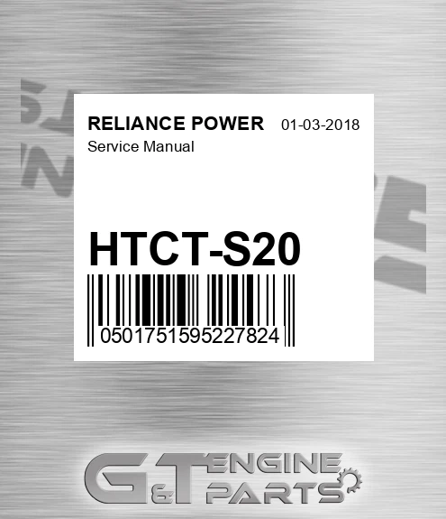 HTCT-S20 Service Manual for RELIANCE POWER