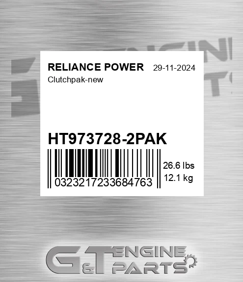 HT973728-2PAK Clutchpak-new