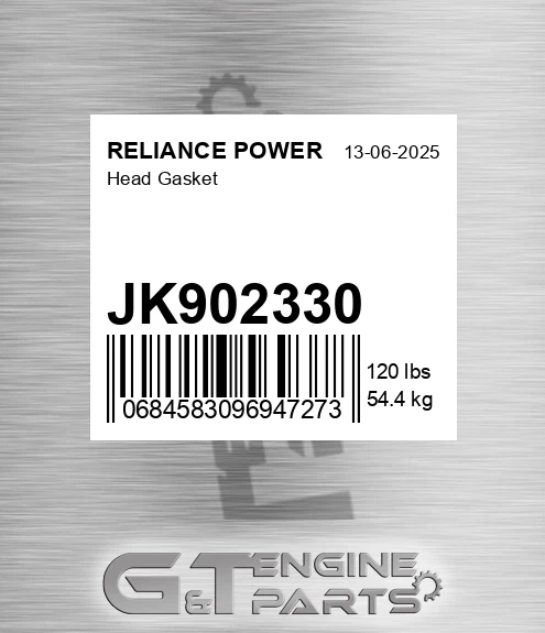 JK902330 Head Gasket for RELIANCE POWER