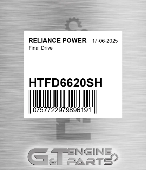 HTFD6620SH Final Drive