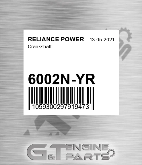 6002N-YR Crankshaft