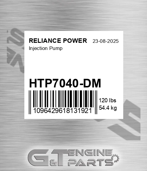 HTP7040-DM Injection Pump for RELIANCE POWER