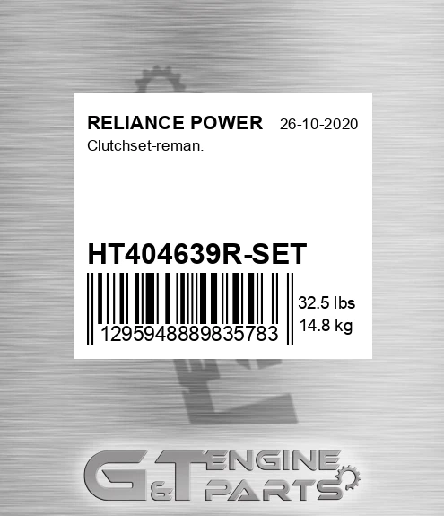 HT404639R-SET Clutchset-reman.