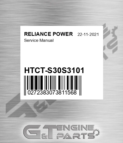 HTCT-S30S3101 Service Manual for RELIANCE POWER