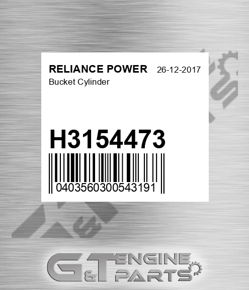 H3154473 Bucket Cylinder for RELIANCE POWER