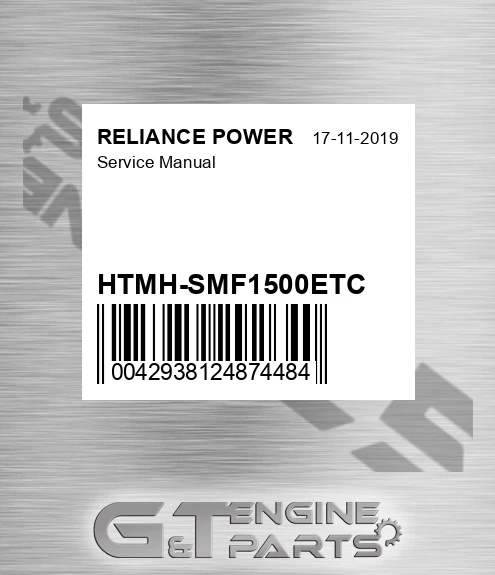 HTMH-SMF1500ETC Service Manual for RELIANCE POWER