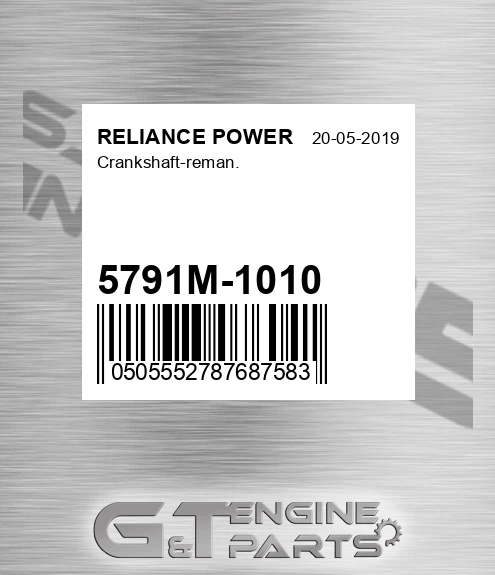 5791M-1010 Crankshaft-reman.