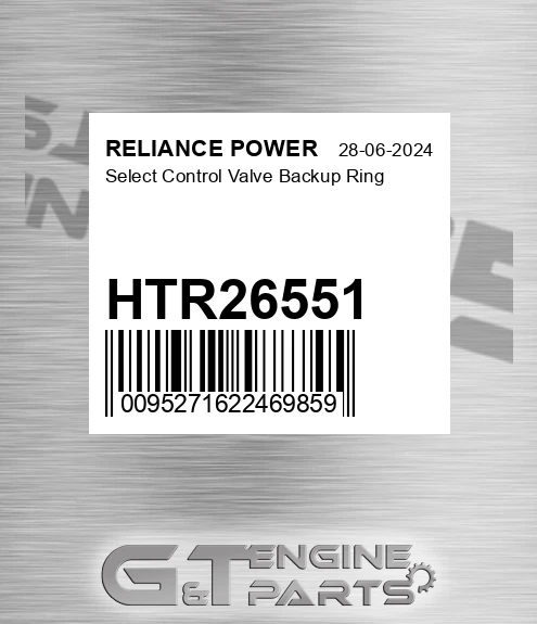 HTR26551 Select Control Valve Backup Ring