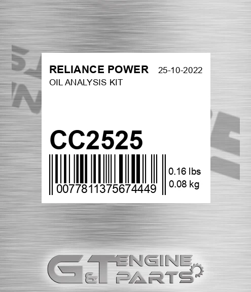 CC2525 Oil Analysis Kit