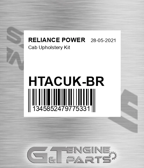HTACUK-BR Cab Upholstery Kit for RELIANCE POWER