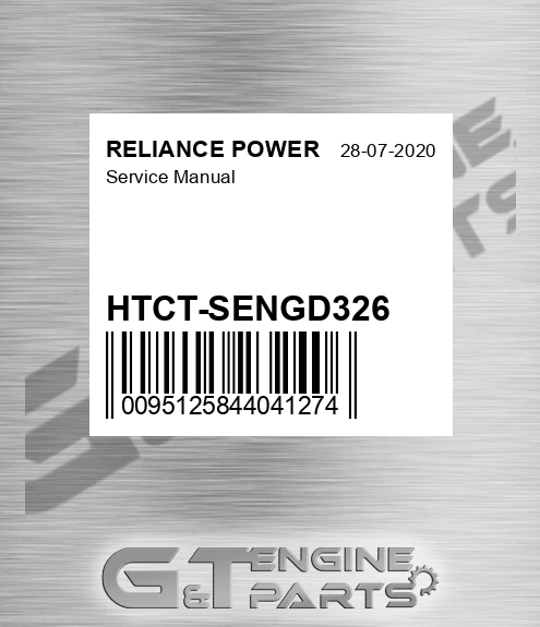 HTCT-SENGD326 Service Manual for RELIANCE POWER