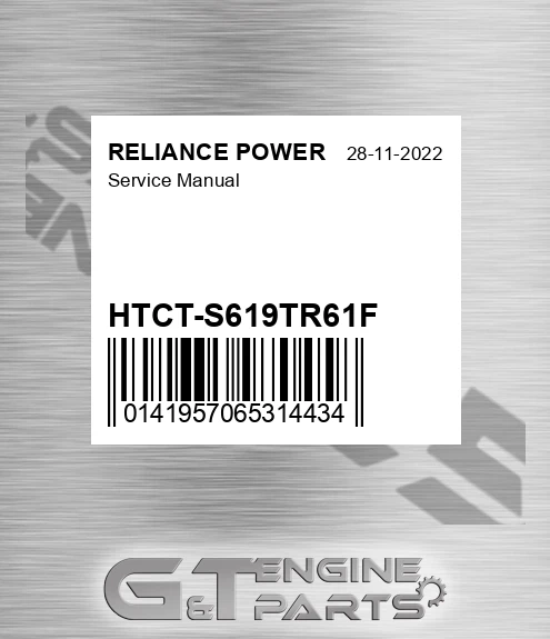HTCT-S619TR61F Service Manual for RELIANCE POWER