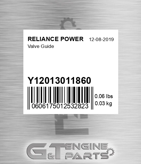 Y12013011860 Valve Guide